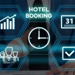 Handwritten list on a notepad titled Hotel Reservation Mistakes, detailing common travel errors next to a pen on a wooden desk.