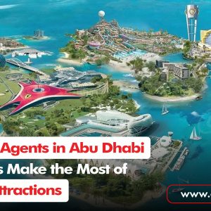 Travel Agents in Abu Dhabi promoting Yas Island attractions, including theme parks, resorts, and entertainment destinations.