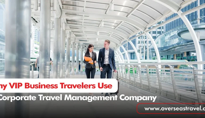 VIP business travelers using a Corporate Travel Management Company for seamless executive travel.