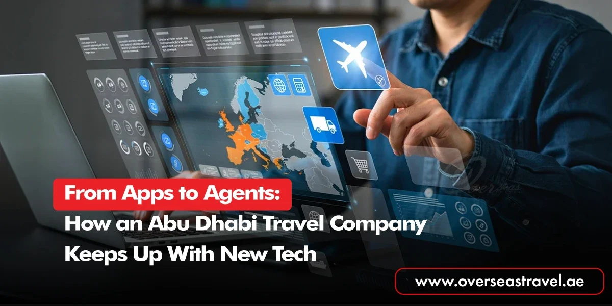 Abu Dhabi travel company using digital travel booking and flight management tools
