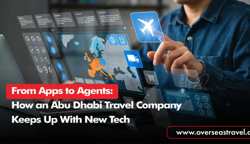 Abu Dhabi travel company using digital travel booking and flight management tools