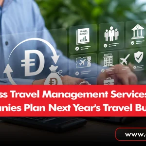 Business travel management services for planning and budgeting corporate travel expenses.