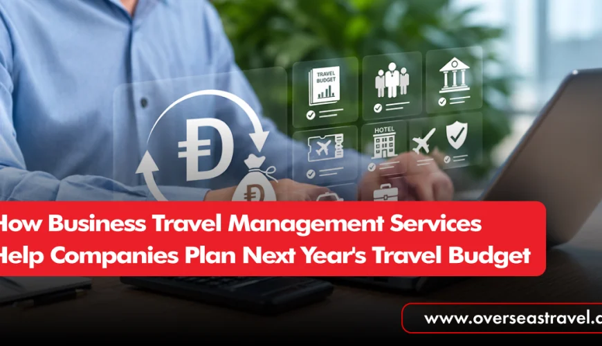 Business travel management services for planning and budgeting corporate travel expenses.